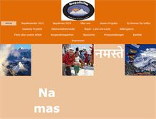 Tablet Screenshot of nepalhilfe-im-kleinen-rahmen.de
